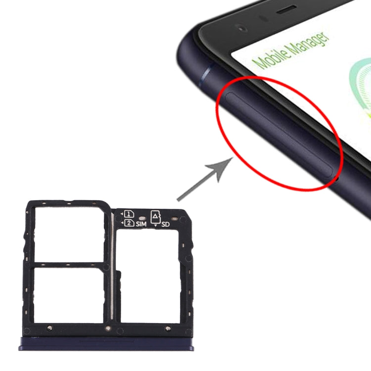 Vassoio scheda SIM + Vassoio scheda SIM + Vassoio scheda micro SD per Asus Zenfone Max Plus (M1) ZB570TL / X018D, For Asus Zenfone Max Plus (M1) ZB570TL Vassoio scheda SIM + Vassoio scheda SIM + Vassoio scheda micro SD per Asus Zenfone Max Plus (M1) ZB570TL / X018D, For Asus Zenfone Max Plus (M1) ZB570TL